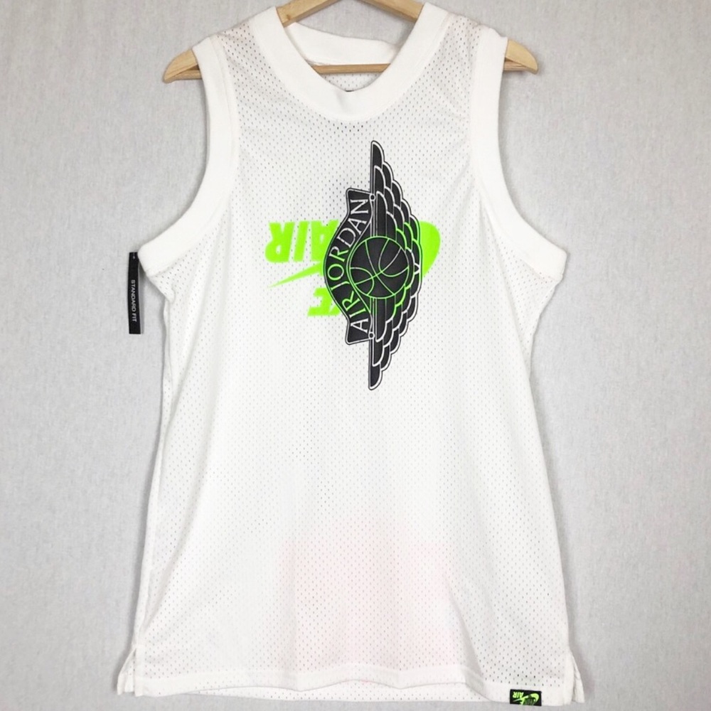 Nike Air Jordan Wings Logo White Jersey BQ8479-100